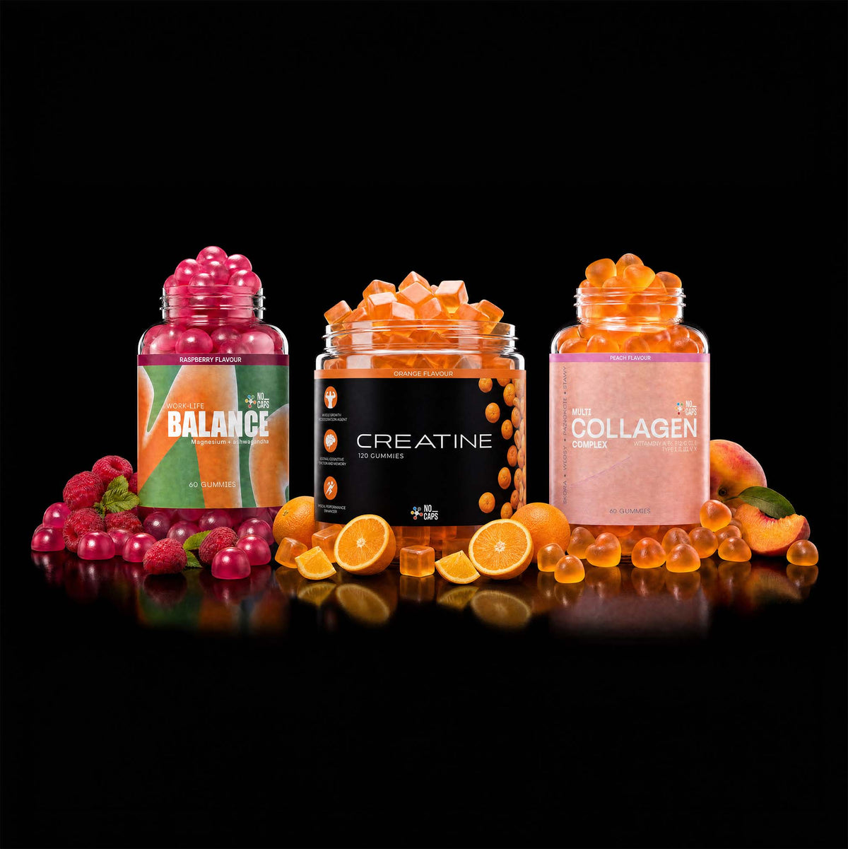 no_caps Daily Stack – kreatyna + Balance + kolagen